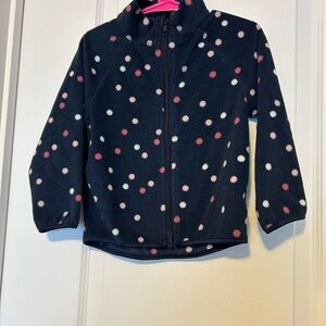 H&M Toddler Polka Dot Fleece Zip-Up Jacket